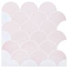 vidaXL Piastrella a scaglie di pesce 50 pz Rosa chiaro 30 x 30 cm