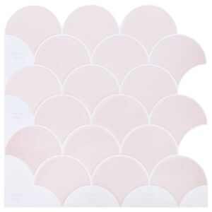 vidaXL Piastrella a scaglie di pesce 50 pz Rosa chiaro 30 x 30 cm