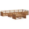 vidaXL Set di divani da esterno 9 pcs Naturale