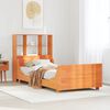 vidaXL Letto Libreria senza Materasso Marrone Cera 90x200 cm Legno