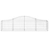 vidaXL Cesti Gabbioni ad Arco 13 pz 200x30x40/60 cm Ferro Zincato