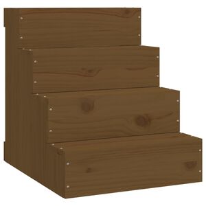 vidaXL Scala per Animali Ambra 40x49x47 cm in Legno Massello di Pino