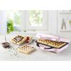 Bestron Piastra per Waffle Design a Valigetta AWB700P 750 W Rosa