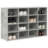 vidaXL Mobile per scarpe Grigio cemento 103 x 30 x 67 cm