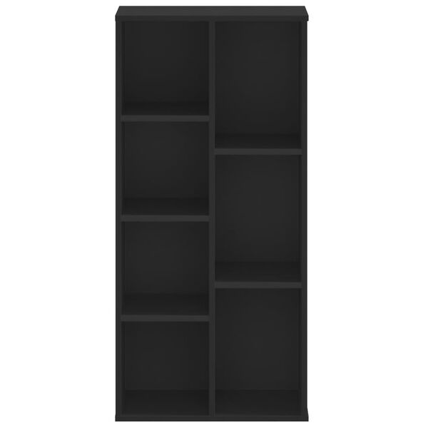 vidaXL Libreria Nera 50x25x105 cm in Legno Multistrato