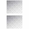 vidaXL Gradini per Scale 2 pz 60 x 50 cm Argento Alluminio