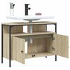 vidaXL Mobile Lavabo Bagno Rovere Sonoma 80x30x60 cm Legno Multistrato