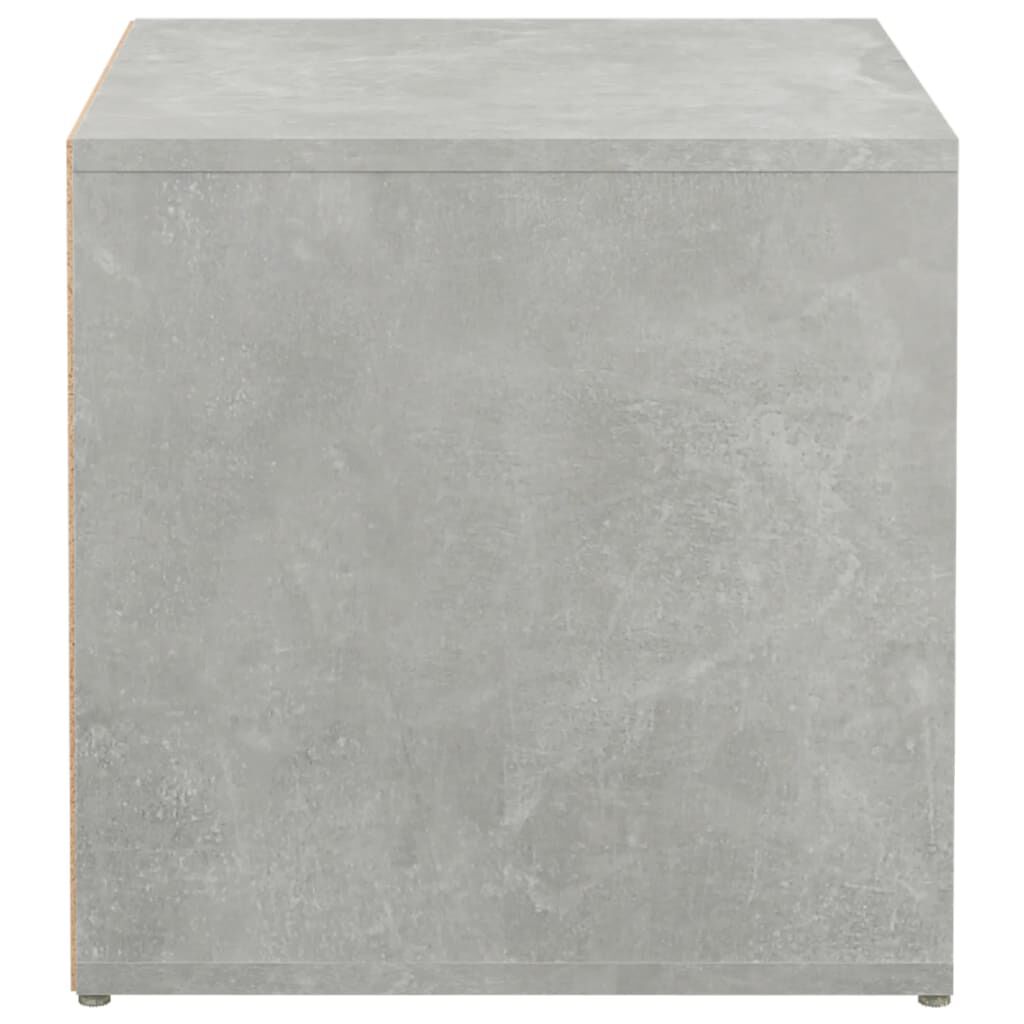 Cassetto Contenitore VidaXL In Legno Multistrato, Grigio Cemento, 40.5x40x40 Cm, Design Elegante E Robusto