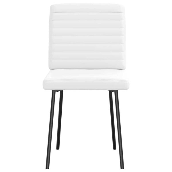 vidaXL Sedie da Pranzo 2 pz Bianche in Similpelle