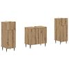 vidaXL Set di Armadi da Bagno da 2 Pezzi ZWOLLE Rovere Artigianale