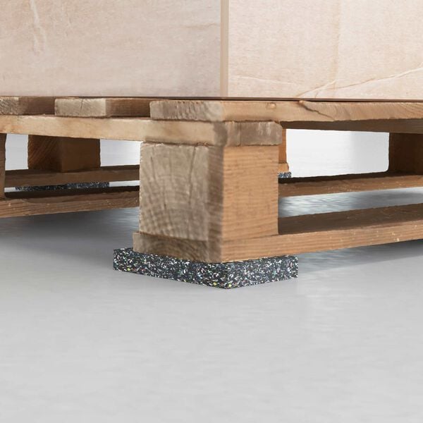 vidaXL Rullo in gomma Nero Gomma