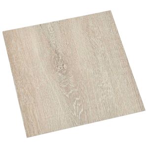 vidaXL Tavole per Pavimenti 55 pcs Beige 5,11 m&sup2; PVC