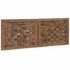 vidaXL Testiera Naturale 120 cm Legno di teak solido
