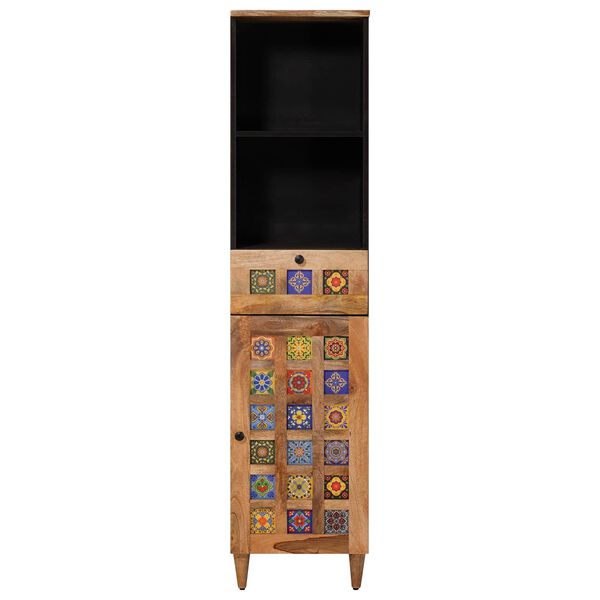 vidaXL Mobile da Bagno con cassetto Naturale 38 x 33 x 160 cm