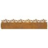 vidaXL Bordure per prato 10 pcs Ruggine 103 x 0,05 x 22 cm