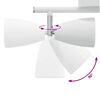 vidaXL Faretto da soffitto Bianco 25.5 x 8 x 16 cm Metallo