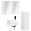 vidaXL Set di mobili per il bagno 4 pz Bianco