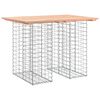 vidaXL Tavolo da giardino in gabbione design 100x70x72 cm