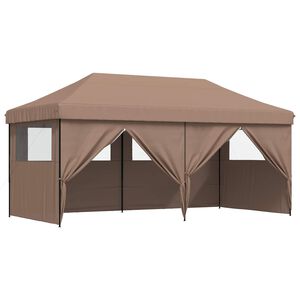 vidaXL Tenda Party Marrone 292 x 580 x 315 cm Tessuto Oxford