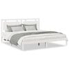 vidaXL Giroletto Extra Lungo senza Materasso Bianco 200x220cm Massello