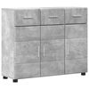 vidaXL Credenza con porta FLORIN Grigio cemento 88,5 x 30,5 x 73 cm