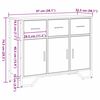 vidaXL Credenza Legno vecchio 97 x 32.5 x 74.5 cm Legno multistrato