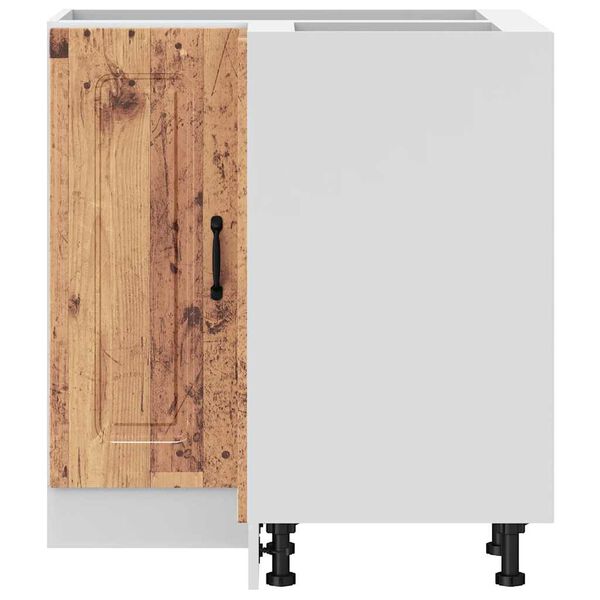 vidaXL Mobile Base ad Angolo Cucina Kalmar Legno Vecchio in Truciolato