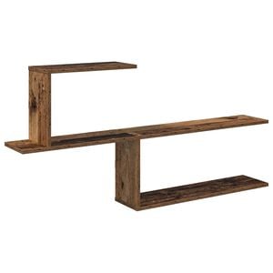 vidaXL Scaffale da parete Legno antico 122 x 18 x 60 cm