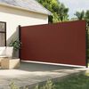 vidaXL Tenda da Sole Laterale Retrattile Marrone 220x500 cm