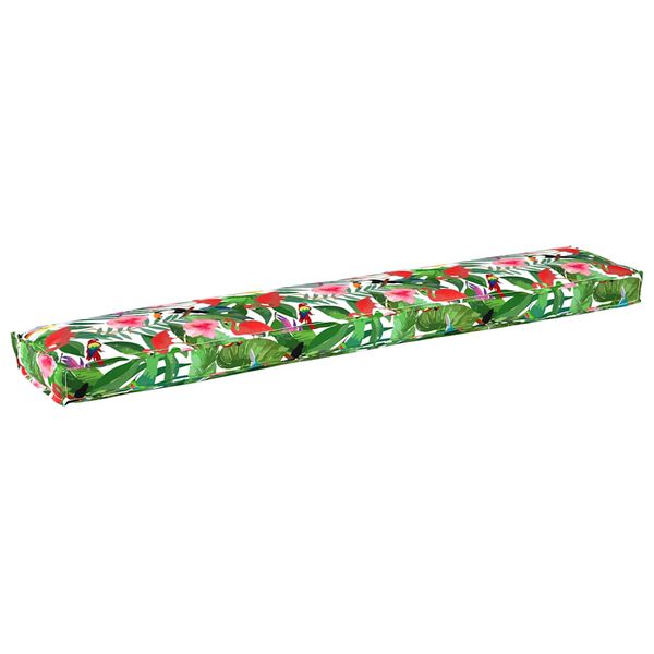 vidaXL Cuscino per pallet Floreale Giungla Tropicale 200 x 40 x 8 cm