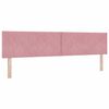 vidaXL Letto a molle con materasso Rosa 200 x 200 cm Poliestere