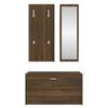 vidaXL Set Scarpiere 3 in 1 rovere marrone in Legno Multistrato