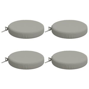vidaXL Cuscini per Sedia in 4 Pezzi SOEST 4 pz 100% Poliestere Grigio