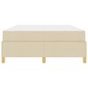 vidaXL Struttura del letto con materasso Crema 140 x 200 cm Tessuto