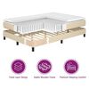vidaXL Letto box spring con materasso Crema 180 x 200 cm Tessuto