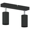 vidaXL Faretto da soffitto Nero 26 x 5.5 x 16.5 cm Acciaio