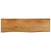 vidaXL Piano Tavolo Bordi Vivi 100x40x2,5cm in Legno Massello di Mango