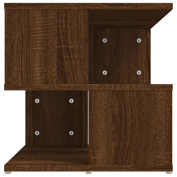 vidaXL Tavolino da Salotto Rovere Marrone 40x40x40cm Legno Multistrato