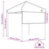 vidaXL Tenda Gazebo Verde 194 x 194 x 251 cm Tessuto