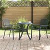 vidaXL Sedia da Giardino 2 pcs Antracite 56 x 65 x 89 cm Acciaio