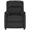 vidaXL Poltrona Massaggiante Nera in Similpelle