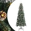 vidaXL Albero di Natale artificiale con 300 LED Verde 240 cm