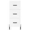 vidaXL Credenza Bianca 34,5x34x180 cm in Legno Multistrato