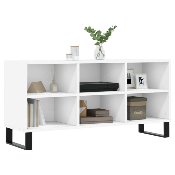 vidaXL Mobile Porta TV Bianco 103,5x30x50 cm in Legno Multistrato