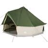 vidaXL Tenda Familiare Tipi per 12 Persone Verde Impermeabile