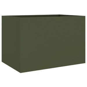 vidaXL Fioriera Verde Oliva 62x47x46 cm in Acciaio