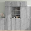 vidaXL Credenza Grigio Sonoma 70x42,5x185 cm in Legno Multistrato