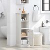 vidaXL Mobile da Bagno VIGO Bianco e Bianco Antico 37 x 34 x 110 cm