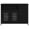 vidaXL Credenza Rovere Nero 100 x 35 x 75 cm