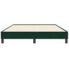 vidaXL Giroletto senza Materasso Verde Scuro 160x210 cm in Velluto